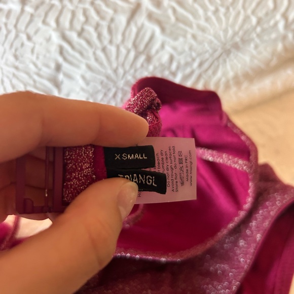 Maroon Sparkle Bikini - Picture 3 of 3